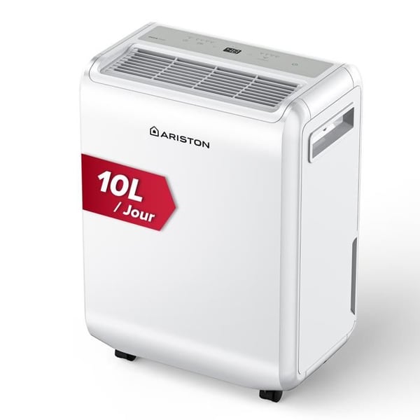 Bærbar Luftaffugter 10L - Ariston DEOS EVO 10 - Intelligent, Stille, op til 30 m²