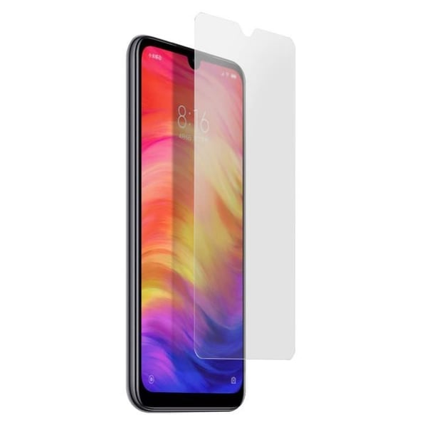 Skyddande film - AVIZAR - Xiaomi Redmi Note 7 - Härdat glas 9H - Stötsäker - Transparent