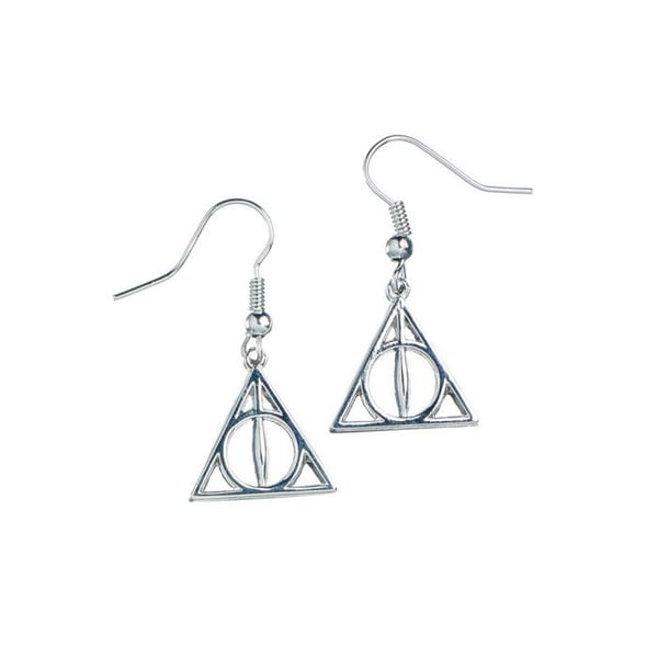 Örhängen - HARRY POTTER - Dödsrelikerna - Silverpläterad - 1.5cm x 3cm - Officiellt licensierad