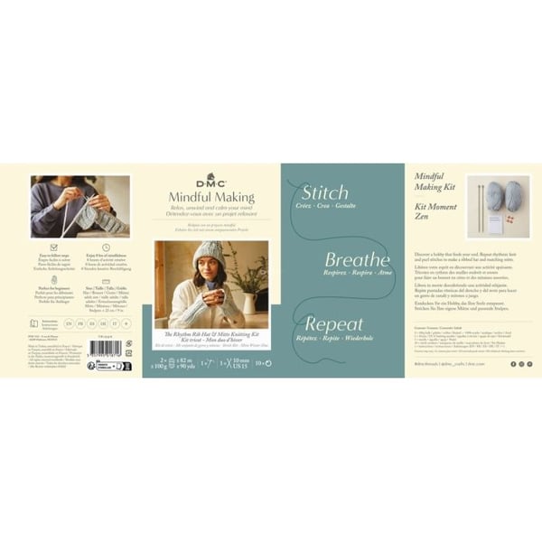 DMC - Kit för Stickning Mindful Making Mon Duo d'Hiver