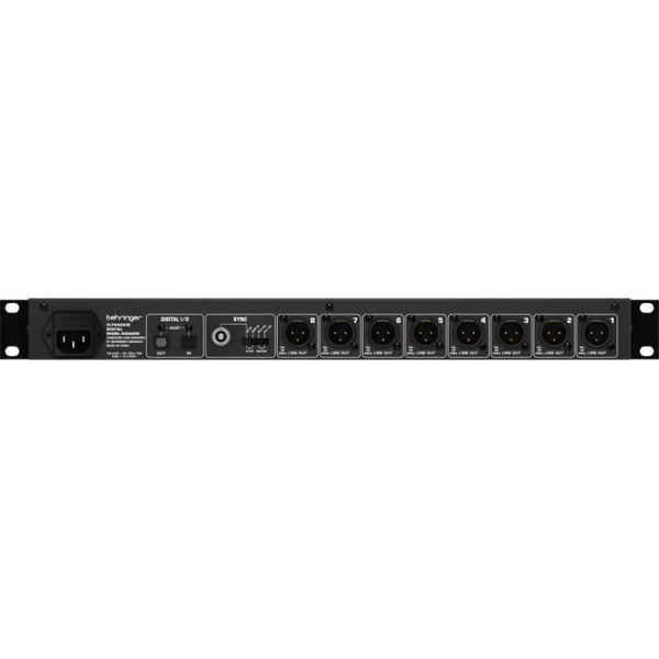 Behringer ULTRAGAIN DIGITAL ADA8200, 8 kanaler, 24 bit, 10 - 24000 Hz, -87 dB, 48 kHz, 20000 Ohm