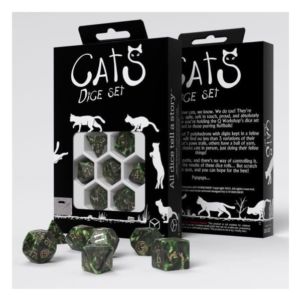 Tärningsspel - Q WORKSHOP - CATS PACK DES PIXEL Q WORKSHOP 274326 - Berättelsekuber - Vuxen - Blandat