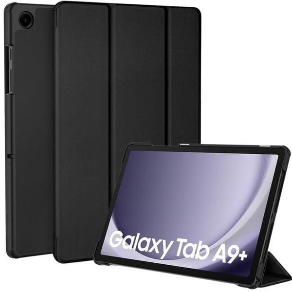 Fodral - Phonillico - Samsung Galaxy Tab A9 PLUS 2023 - Fullt skydd - Svart - Flera positioner