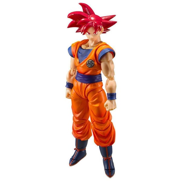 Figur - Tamashii Nations - Dragon Ball Super - Super Saiyan God - Goku - Ledad med tillbehör
