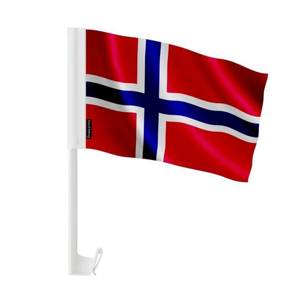 Flagga Bil Ö Bouvet – 14 x 21 cm – Polyester Stoff – Fäste på Fönster – 10 stycken – Pixelforma