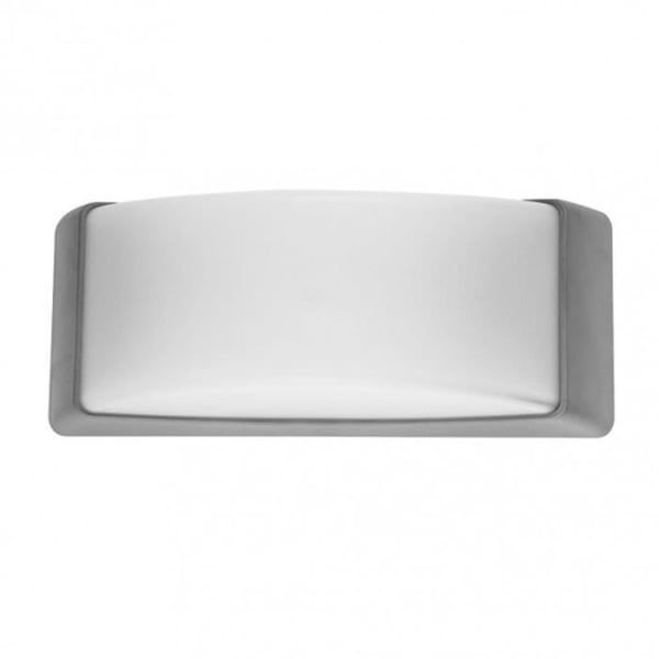 Utomhusvägglampa - AZUKI - Polykarbonat - Grå - IP65 - 12,9x32x13 cm