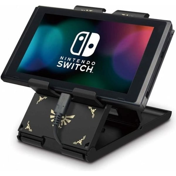 Stödbar lekställning - Nintendo Switch - Hori - The Legend of Zelda - Vinkeljusterbar - Svart