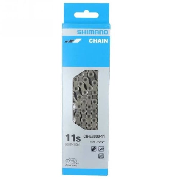 Shimano CN-E8000-11 HG-x11 E-bike design cykelkedja - silver - 126 länkar