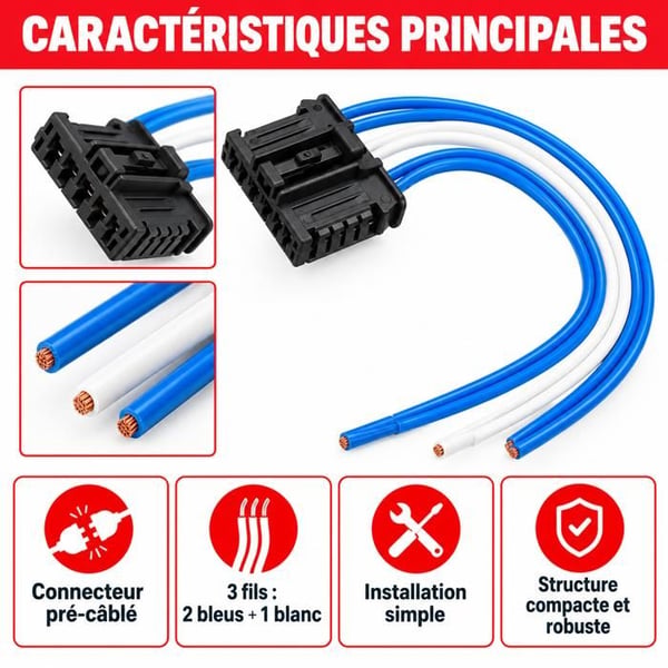 Baglygter Stik til Peugeot 206 207 307 308 1007 2008 1606248780