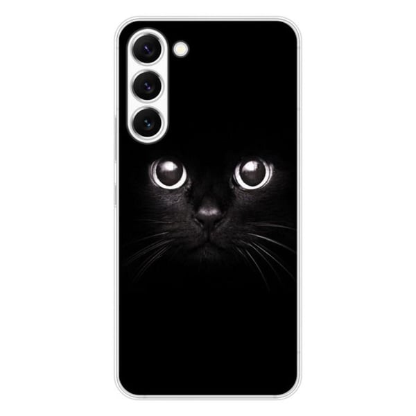 Tryckt silikonfodral som är kompatibelt med Samsung Galaxy S23 Cat-ögon