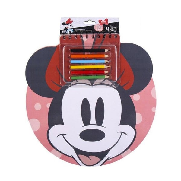 Minnie Disney målarbok med klistermärken och färgpennor