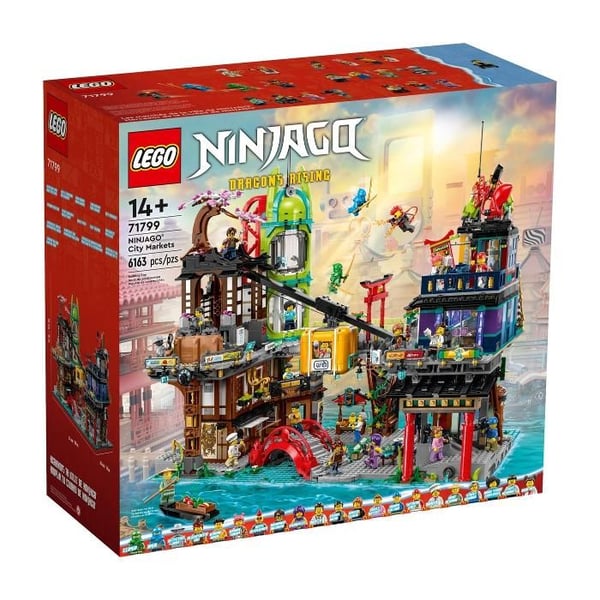 LEGO - NINJAGO 71799 - NINJAGO City Marknader - 21 minifigurer - 4 våningar - För 14 år och uppåt