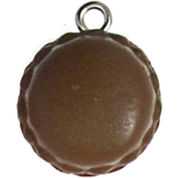MégaCréa - Makron av polymerlera Ø 15 mm Choklad