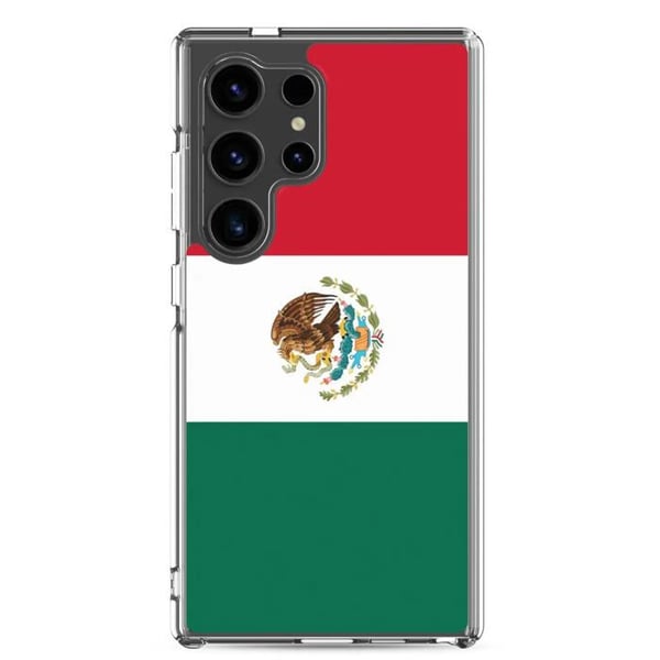 Mobilskal – Mexikos flagga – Kompatibel med Samsung Galaxy S20 – Mjukt fodral – Stöttålig och chockresistent – Pixelforma