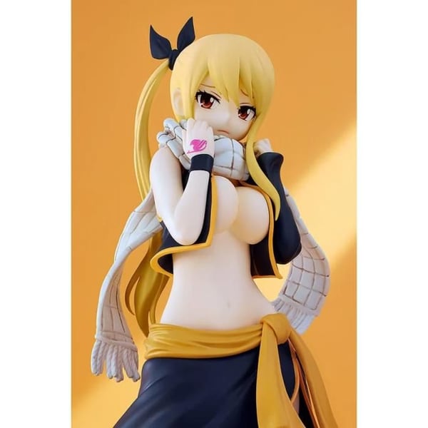 Fairy Tail Pop Up Parade Lucy Heartfilia Natsu Kostym Ver. L Storlek 22 cm