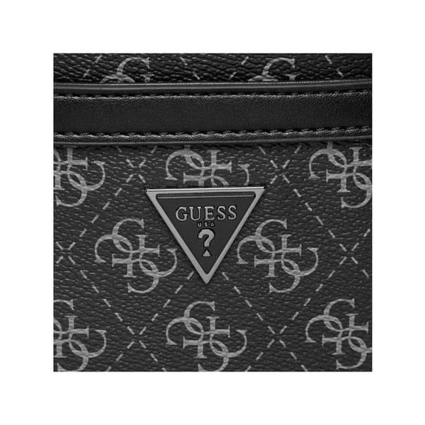 GUESS Mörkgrå Svart Crossbody-axelväska för män - Vezzola Smart Crossbody Flat Bag Mörksvart 201682