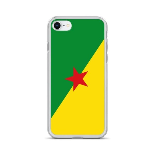 Mobilskal – Guyanas flagga – Kompatibel med iPhone 6 – Mjuk fodral – Stöttålig och chockresistent - Silikon - Pixelforma