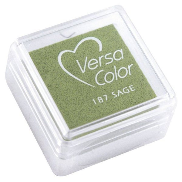 "Versacolor" bläckdyna, mintgrön, 2,5x2,5 cm