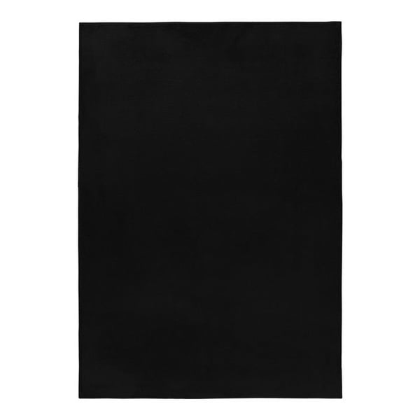 Långhårig matta - AYYILDIZ - Matta för vardagsrum - Svart - 120x170 cm - 100% polyester, baksida av bomull