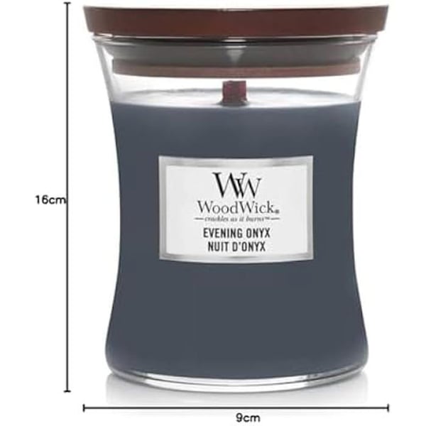 CANDELA CLESSIDRA MEDIA MEDIUM JAR EVENING ONYX WOODWICK