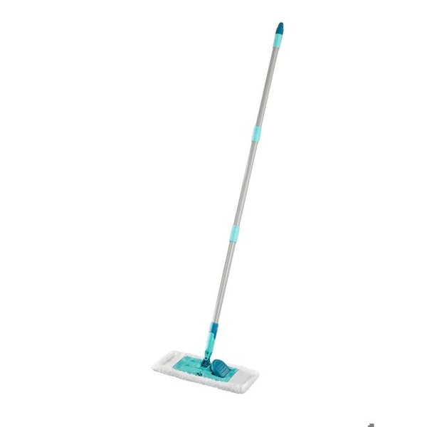 Leifheit SUPERDUSTER Golv 55517, platt mopp 42cm, golvtvätt med fodral idealisk för torrstädning