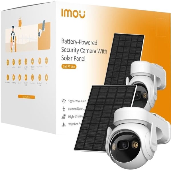 Imou Cell PT Lite Kit IP Kamera 2K Trådløs Udendørs Batteri Nattevision