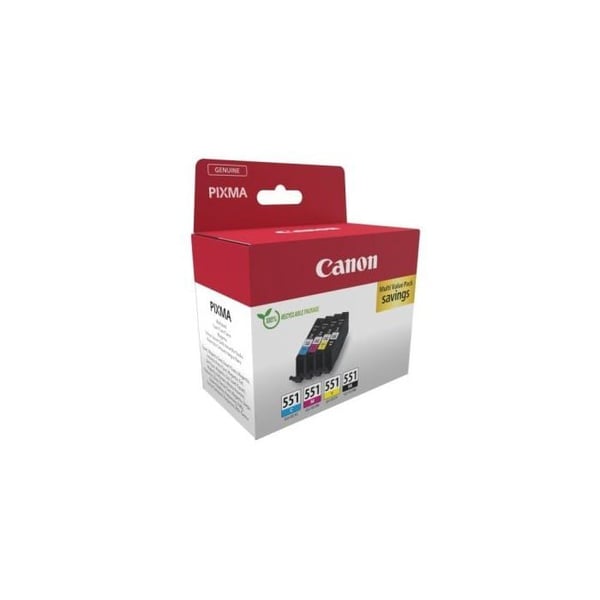 Blækpatron - Generisk - Kompatibel med Canon PIXMA - Pakke med 4 - Multifarvet - Inkjet