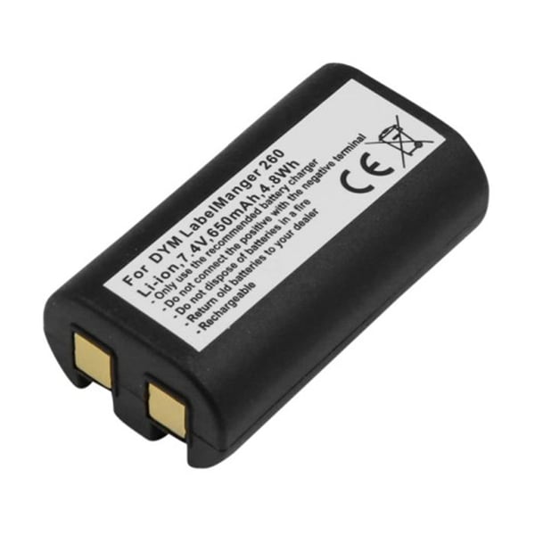 Batteri för Étiqueteuse DYMO LabelManager 260P / 280 / PnP Li-ion 7.4V 650mAh Svart