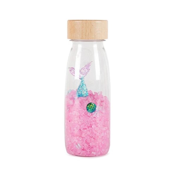 Petit Boum | Sensorisk flaska Ljud Siren - Rosa - 14 x 4 cm