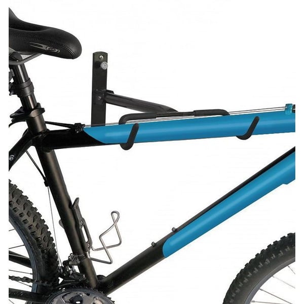 Cykelväggfäste - COMPASS - Dubbel monteringscykelställ - Stål - Kapacitet 20 kg - Svart