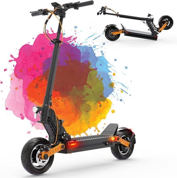 Joyor - S5 - Pro vuxenscooter med dubbel fjädring och speciellt 48v 26ah batteri med räckvidd 70 - 85k