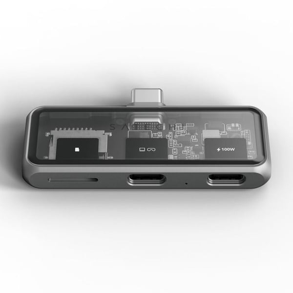 USB 3.2 Hub - SATECHI - Mobile XR 100W - Micro SD Læser - 4K Understøttelse - Kompakt og let