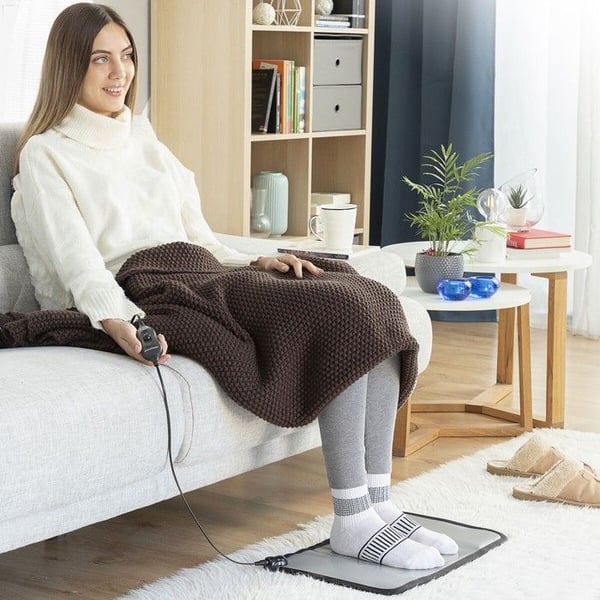 INNOVAGOODS elektrisk uppvärmd matta - hemat - 2 temperaturnivåer - halkfri bas - 50W