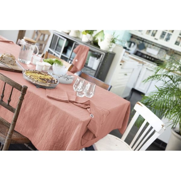 "Gaïa" duk 150 x 250 cm "Cotton Gauze" - Gaïa Peach Pink