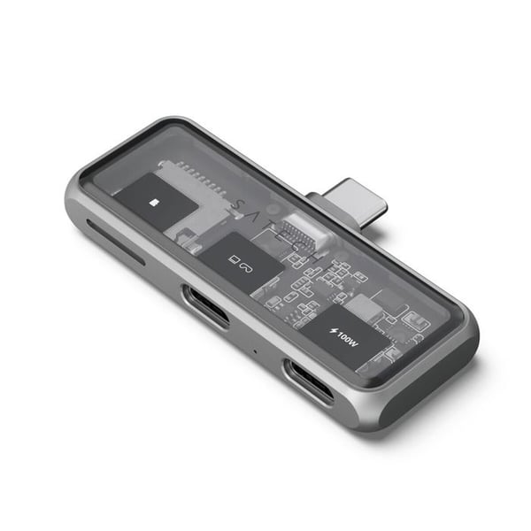 USB 3.2 Hub - SATECHI - Mobile XR 100W - Micro SD Læser - 4K Understøttelse - Kompakt og let
