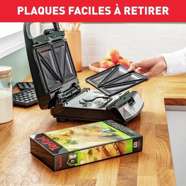 Tefal Snack Collection Waffle- ja Kolmioleipälaite, Monitoiminen, SW852D12