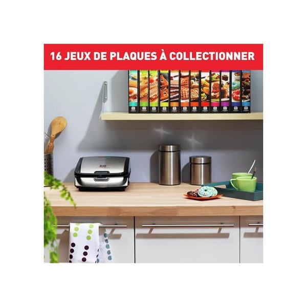 Tefal Snack Collection Vaffeljern og trekantet toastmaskine, Multifunktionel, SW852D12