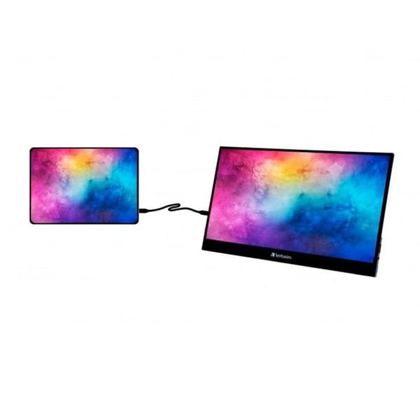 Verbatim 49593 computerskærm 43,9 cm (17,3") 1920 x 1080 pixels Full HD Touchscreen Sort