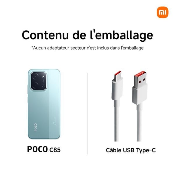POCO C85 Grön 6 GO + 128 GO