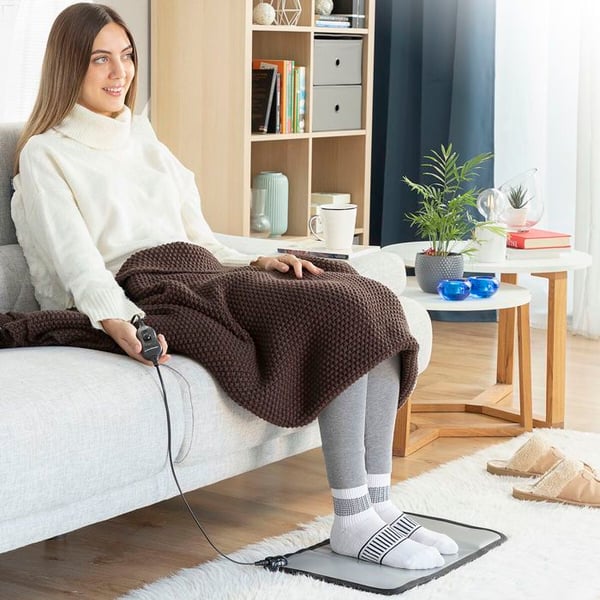 INNOVAGOODS elektrisk uppvärmd matta - hemat - 2 temperaturnivåer - halkfri bas - 50W