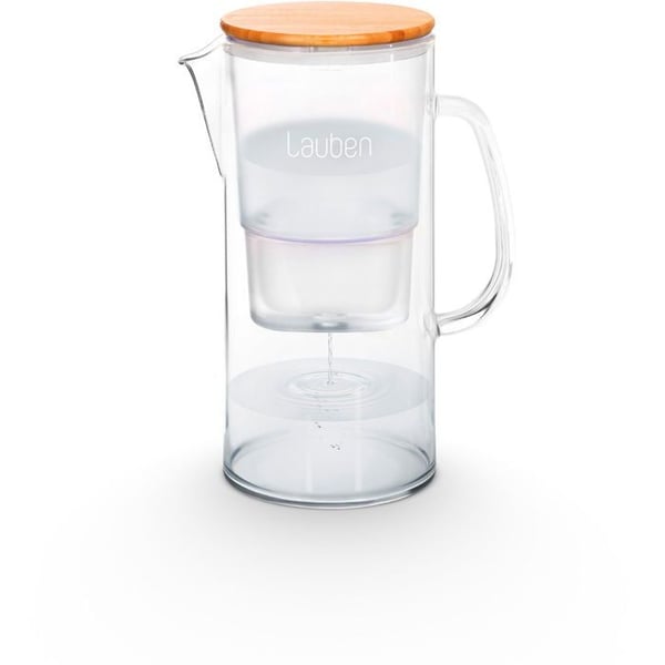Filterkanna - LAUBEN - 32GW - Borosilikatglas - 3,2 L - Lock i bambu