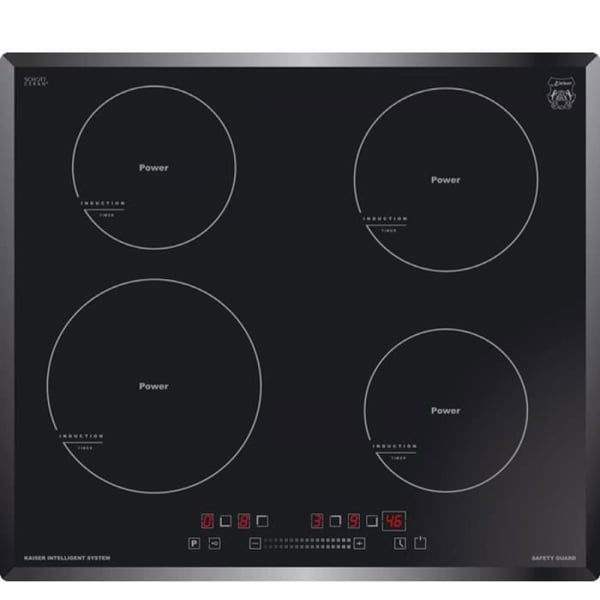 Induktionshäll - Kaiser - KCT 6705 - 60 cm - 4 zoner - Glaskeramik med Power Booster
