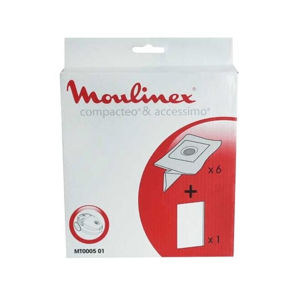 DAMSSUGARDELAR MOULINEX SMÅ APPARATER MT000501 PÅSE MED MOULINEX PÅSAR 6+1F