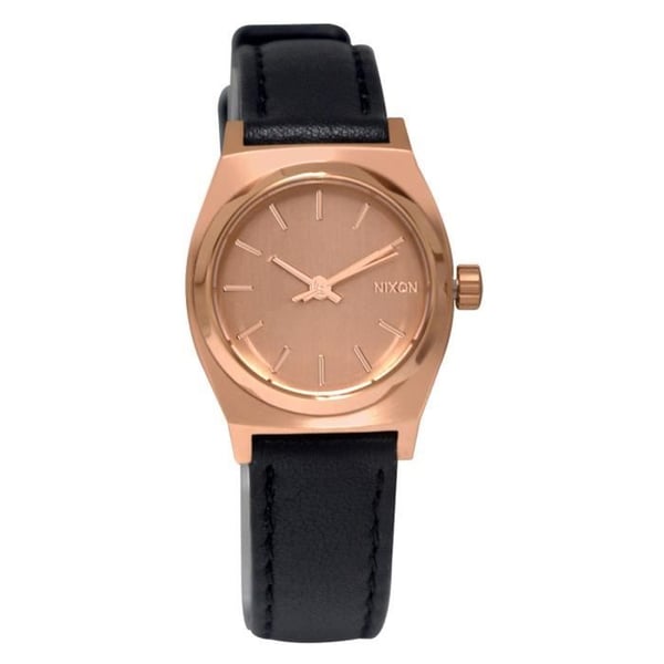 Damklocka - NIXON - MINI TIME TELLER A5091932 - Kvarts - Analog - Rosa läder