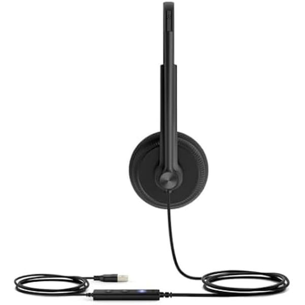 USB-hörlurar - YEALINK - UH34 Lite Dual - Lätt komfort - Bullerdämpning - Stereo