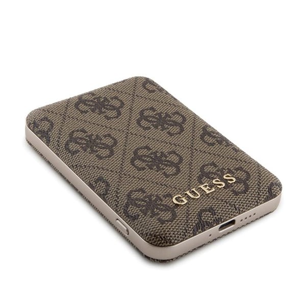 Gissa 4G Cuir Logotyp Metall MagSafe - Trådlöst batteri 5000 mAh 15 W MagSafe (brun)