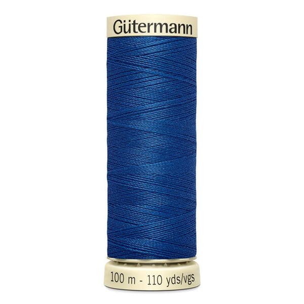 Lott av 5 spolar 100m Tråd 100% polyester Gutermann Ref 788988 - Att 312 - mörkblå