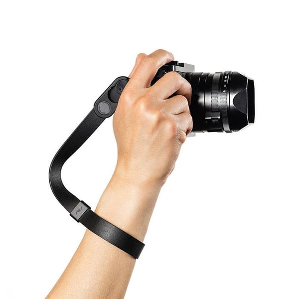 PEAK DESIGN Dragonne Cuff i sort læder - LRS-WR-BK-1