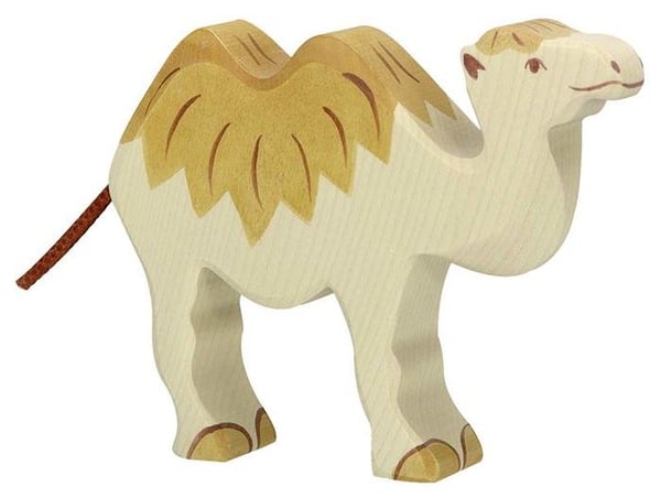 Figur Chameau - HOLZTIGER - 80164 - Handmålad - Trä - Europeisk tillverkning