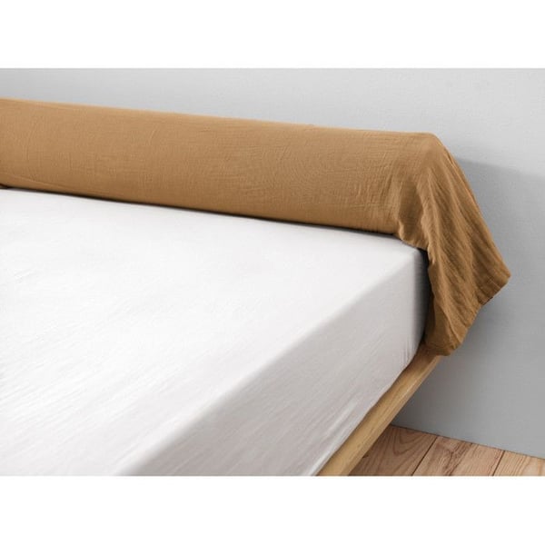 Taie de traversin "Gaïa" 85 x 185 cm "Gaze de Coton" - Gaïa Camel - 85 x 185 cm